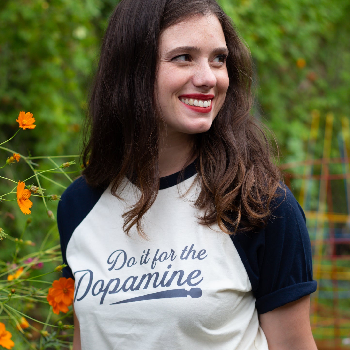 "Do It for the Dopamine" Baseball T-Shirt