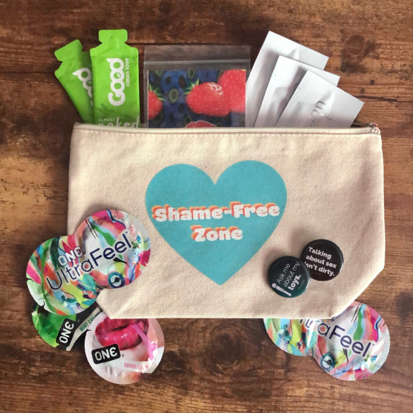 Shame-Free Zone Canvas Bag