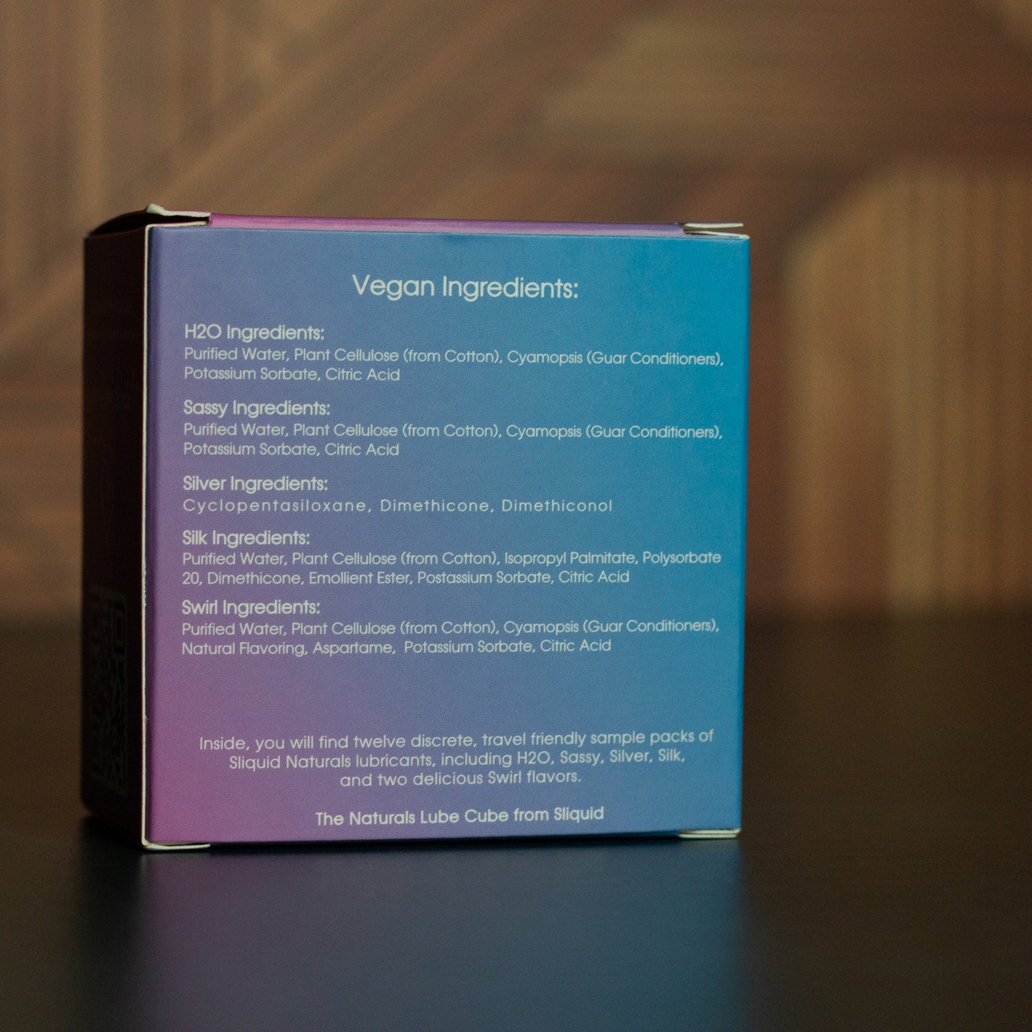 Sliquid Naturals Lube Cube • Lubricant Sample Pack