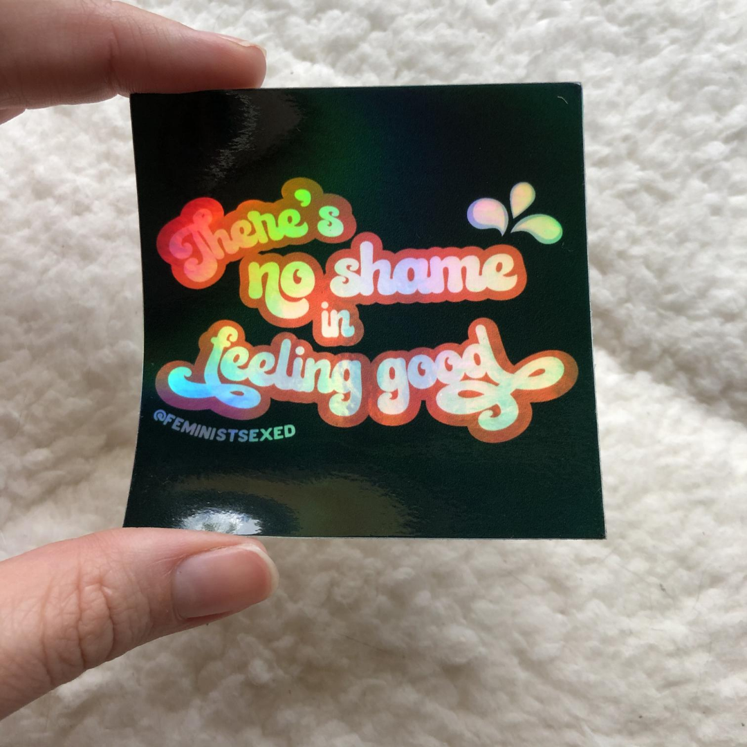 No Shame Holographic Sticker