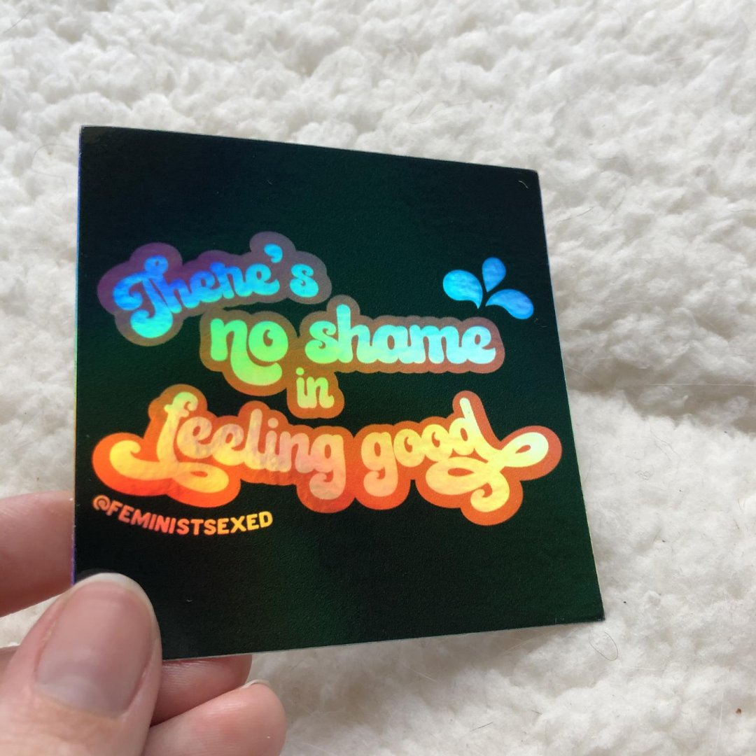 No Shame Holographic Sticker