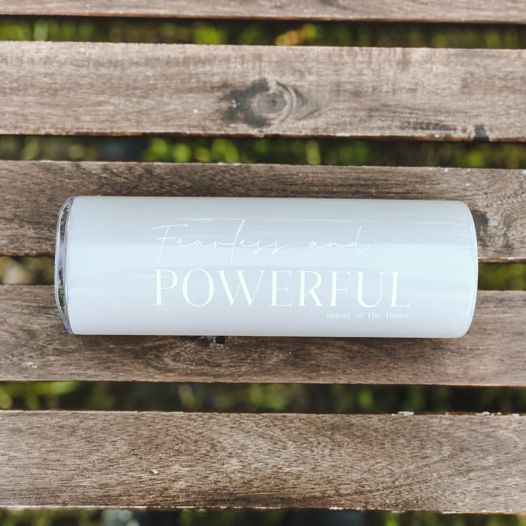 Fearless and Powerful - Travel Tumbler