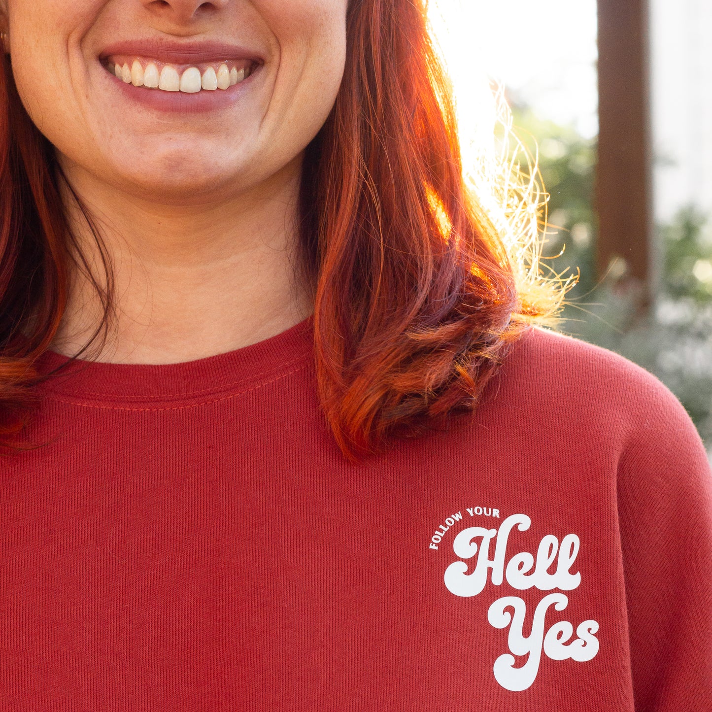 Follow Your Hell Yes • Cropped Pullover Sweater